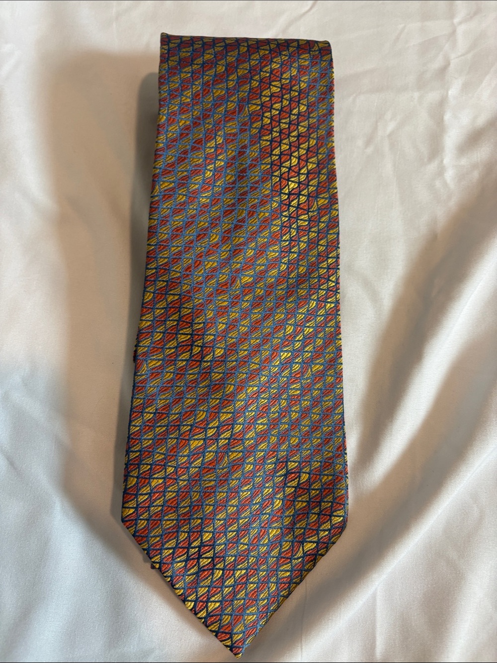 Charvet Multicolor Geometric Men's Tie